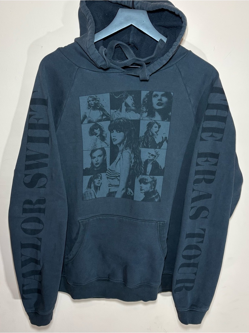 Taylor Swift Eras Tour Charcoal Gray Hoodie Medium Graphic Concert Merch
